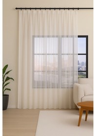 Resim Vega Tül Perde BEYAZ 