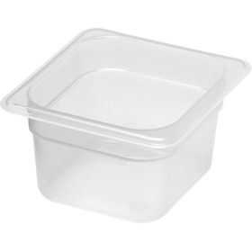Resim Polipropilen GN Küvet 1/6 - Yarı Saydam - Yükseklik: 100 mm | CAMBRO - (6 adet) 