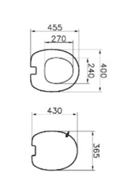 Resim Vitra İstanbul 166 - 070 - 009 İnce Yavaş Kapanır Klozet Kapağı.led A 