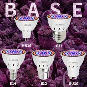 Resim LED Bitki Ampulü Tam Spektrum 220V Fide Yetiştirme Işığı E27/E26 Evrensel MR16 Hidroponik Sukulent Aydınlatma E14 İç Mekan Saksıya Gömme Bitki Yetiştirme UV/IR GU10 Kırmızı Mavi Işık B22 Seracılık Sebze Meyve Çiçek Kaktüs Fide Yetiştirme Aydınlatma 48/60/80 LED'ler 
