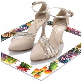 Resim Mat Bej Kadın Abiye Ayakkabı K01471060538 Diğer 