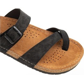 Resim Hush Puppies Apavu Anatomik Taban Hakiki Deri Erkek Terlik Siyah 