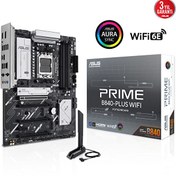 Resim Asus Prime B840-PLUS WiFi AMD B840 7600 MHz (OC) DDR5 Soket AM5 ATX Anakart 