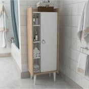 Resim Lagomood Ruby Çok Amaçlı Dolap Banyo Mutfak Beyaz Meşe 