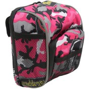 Resim Wezone Pembe Nylon Bisiklet El Çubuğu Çantası - Su Geçirmez, Büyük Kapasite, Yansıtıcı Şeritli - Elektrikli Araç, Motosiklet, Bebek Arabası Uyumlu Pembe 