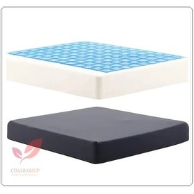 Resim Serinletici Jelli Visco-Visko Tekerlekli Sandalye Oturma Minderi 