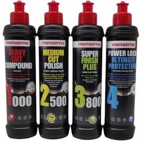 Resim Menzerna 1000- 2500- 3800 Powerlock Kalın Pasta Boya Koruma Seti 