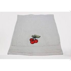 Resim 30X30 Meyve Temalı Nakışlı 6'Lı Kutulu Mutfak Havlu Seti 