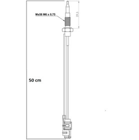Resim ARC-PART SİLVERLİNE FS5425 SET ÜSTÜ OCAK TERMOKUPL - 500 mm JAKLI - GAZ EMNİYETİ 