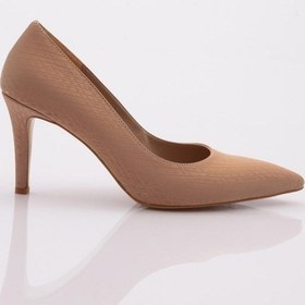 Resim Dgn 1002 Kadin Topuklu Stiletto Ayakkabi 1002-2453-R15044 Ten 