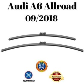 Resim Audi A6 Allroad 2018 Uyumlu Araca Özel Ön Cam Muz Tipi Silecek Süpürgesi Takımı 65/53cm 2li Set Silbak 