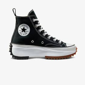 Resim Converse Run Star Hike Platform Unisex Siyah Sneaker Düz 166800c Siyah 