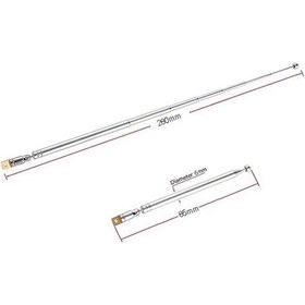 Resim Teleskopik Çubuk Anten 280 mm 