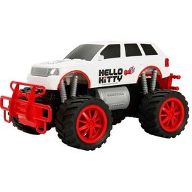 Resim 1:18 Suncon Jumbo Wheels Hello Kitty Usb Şarjlı Uzaktan Kumandalı Arazi Aracı Çok Renkli 