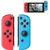 Resim Wondernest Ve Sol Sağ Oyun Mavi Kırmızı Kablosuz Joypad İçin Gamepad Denetleyicisi Bluetooth Anahtar + Wm 