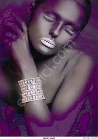 Resim Lineart Pirinç Dekopaj Kağıdı Model - 2173 