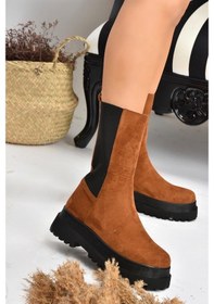Resim Fox Shoes Taba Süet Kadın Bot J267063102 