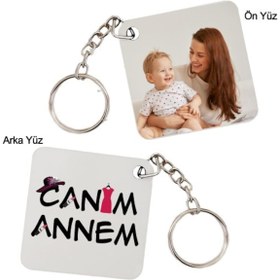 Resim Anneler Günü Hediyesi - Canım Annem Anahtarlık 