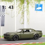 Resim Kapıları Açılabilir 1:43 Ölçekli DODGE Challenger Model Araba, Yeşil/Mavi, Manuel Geri Çekme Eylemi, Dayanıklı Alaşımlı Yapı, Çocuklar ve Koleksiyoncular İçin Mükemmel Oyuncak, Uzaktan Kumandalı Araç, Gerçekçi Model Araba, Sağlam Alaşımlı Gövde 