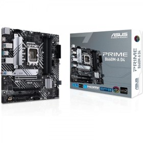 Resim ASUS Prıme B660-a D4 Ddr4 M2 Pcıe Nvme Hdmı Dp Pcıe 16x V4.0 1700p Matx 