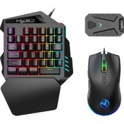 Resim Hxsj Dönüştürücü + Klavye + Oyun Mouse Seti (Yurt Dışından) 
