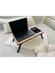 Resim Axolotl Folding Telefon ve Tablet Bölmeli Katlanır Ayaklı Laptop Sehpası Notebook Bilgisayar Çalışma 