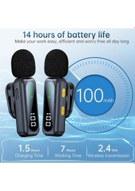 Resim Dralud Apple Uyumlu iPhone Cep Telefonu/bilgisayar İçin 2 Lavalier Mikrofon 