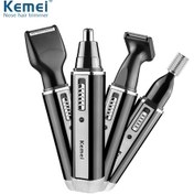 Resim Yifomall Kemei Km-6630 4'ü 1 Arada Burun Kılı Kesme Makinesi Erkekler İçin Usb Şarj Edilebilir Kaş Tıraş Makinesi 