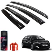 Resim Caraks Peugeot 308 Mügen Cam Rüzgarlığı 2014-2019 Arası 4'lü Takım + Koku 