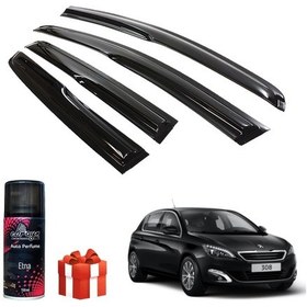 Resim Caraks Peugeot 308 Mügen Cam Rüzgarlığı 2014-2019 Arası 4'lü Takım + Koku 