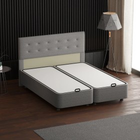 Resim Yatak Başlığı, Belgrad Yatak Başlığı, Ölçü Seçenekli, Açık Gri R 150 x 100 CM 