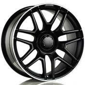 Resim EMR-A212-02 8.5x19" -5x112 ET35 66.6 Matt Black Lip Diamond Jant (4 Adet) 