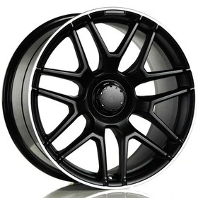 Resim EMR-A212-02 8.5x19" -5x112 ET35 66.6 Matt Black Lip Diamond Jant (4 Adet) 