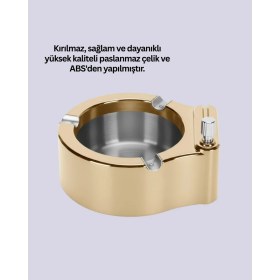 Resim Beruflic Çakmak Entegreli Küllük Yeniden Doldurulabilir Metal Gövde 