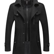 Resim Erkek Kış Montu - Resmi ve Rahat Çift Düğmeli Ceket, Düğme Kapatma, Uzun Resmi, Zarif Yaka, Polyester Astar - Ofis, Partiler, Günlük Kullanım için Soğuk Hava Dış Giyim - Klasik Erkek Giyim, Parti Kıyafeti, Sophistike Tasarım, Premium Malzeme, Ofis Uzmanları, Ofis Kıyafeti, Dayanıklı Yapı, Profesyonel Erkekler 