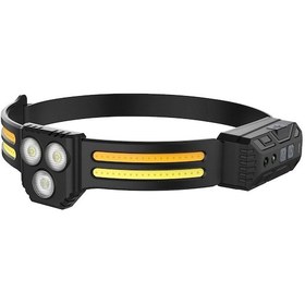 Resim Wison Ws-2030 Sensörlü 6 Mod Dahili Pilli Type-c Şarjlı Kafa Feneri Siyah 