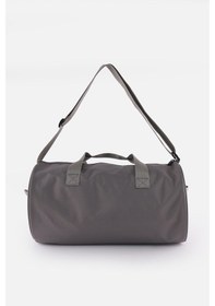 Resim İcone Bag Unisex Spor Çanta Silindir Model, Baskılı, Ön Ve İç Cepli, Yan Saplı, Ayarlanabilir Omuz Askılı Gri 