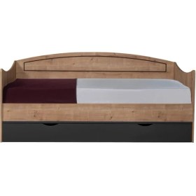 Resim Setay Karyola, Soft Çekmeceli Karyola 90X200 - Ceviz/gri 