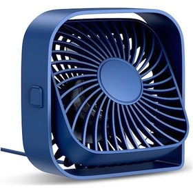 Resim Güçlü Akımlı Mini Usb Taşınabilir Masaüstü Vantilatör Lacivert 