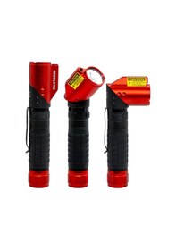 Resim İzeltaş Pro Led Şarjlı Lazer Pointer/uv El Feneri 1000 Lm Kırmızı - Siyah 