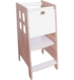 Resim Montessori Çocuk Aktivite Kulesi & Korumalı Çocuk Merdiveni 