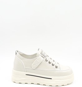 Resim Guja İthal Dolgu Taban Sneakers Kadın Spor Ayakkabı GJ363 Bej 