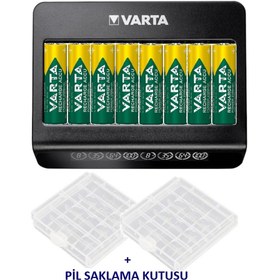 Resim Varta Lcd Multi Plus 8li Aa/aaa Pil Şarj Cihazı 8 Adet Şarjlı 2100mah R2u Aa Kalem Pil 