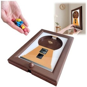 Resim Elmpaly Duvar Tipi Çikolata Dispanseri Twist Mekanizmalı Şeffaf Pencereli Mutfak Ofis İçin 