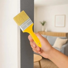 Resim 3’lü Kestirme Boya Fırçası Seti – Plastik Saplı, Sentetik Kıllı, Duvar, Ahşap ve Hobi Boyaları Için Uygun Fırça Seti (No: 2-3-4) (M) 