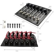 Resim Ebitda 6 Gruplu Sallama Anahtarı Aos3045 Anahtar Paneli - Bakalit, 12/24v, 15a, Güvenli Ve Kolay Kablo Diğer 
