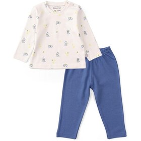 Resim Boumini Bebek Ve Çocuk Pijama Takımı Mavi Miskin-mavi Mavi 
