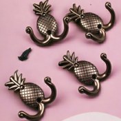 Resim Dizayn House Metal Bakır Ananas Askısı Portmanto Askı Kapı Arkası Askılık, Antre Askısı, Duvara Monte Askı 