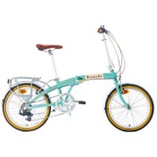 Resim Bianchi New Vintage 7 Vites 20 Jant Katlanır Şehir Bisikleti - Celeste Mavi 