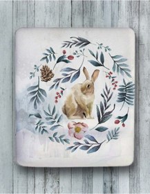 Resim Tavşan Bilek Destekli Mouse Pad Mousepad 